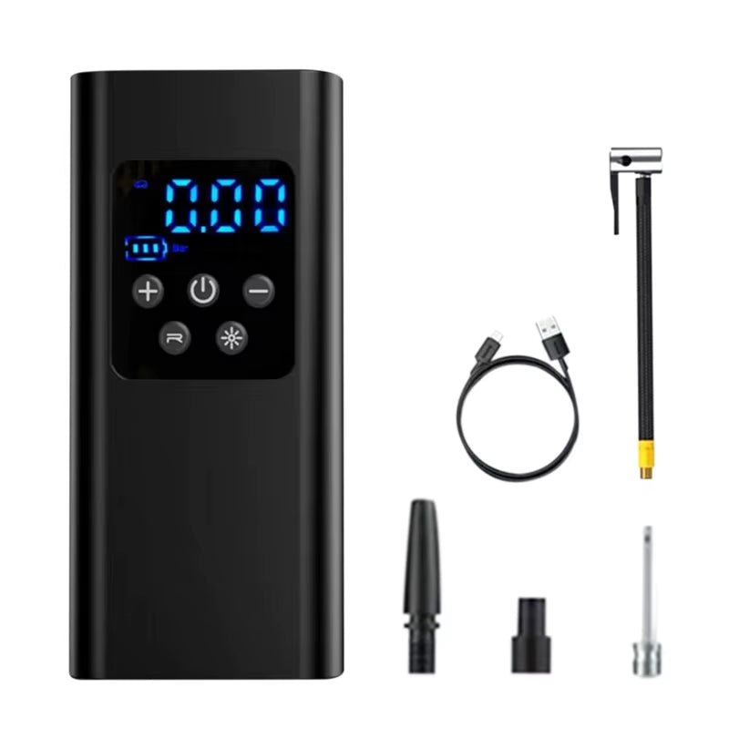 Portable Air Compressor: High-Precision Tire Inflator for Cars, Motorcycles, Bicycles, and Sports Balls