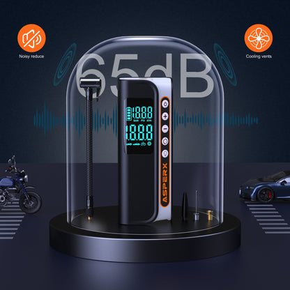 Electric Tire Inflator, Portable 160PSI Car Air Compressor with Pressure Detection,Emergency LED Light,Digital Tire Pump-Automatic Shutoff