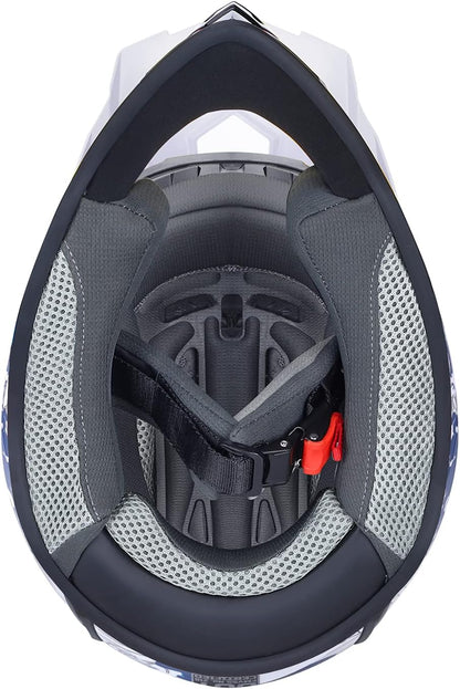 GX623 Youth Atv/Dirt Bike Helmet Combo - Modern, Medium - DOT
